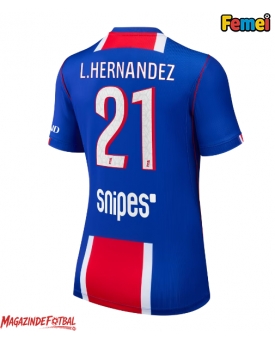 Paris Saint-Germain Lucas Hernandez #21 Tricou Fotbal Replică 2026-27 Femei Acasa Paris Saint-Germain Lucas Hernandez #21 Tricou Fotbal Replică 2026-27 Femei Acasa